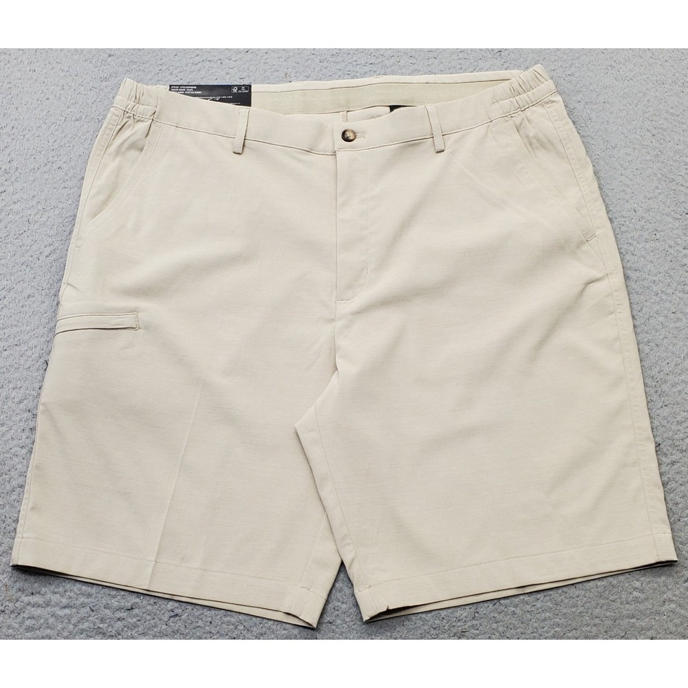 Greg Norman Golf Shorts Mens Size 38 Tan Play-Dry Performance Stretch Quick Dry